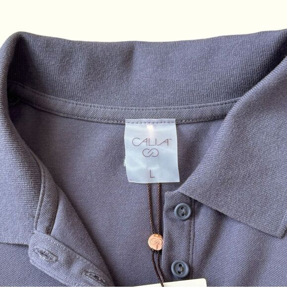 Calia Women's Golf Puff Sleeve Polo Large Carbon Gray NWT - Picture 10 of 12